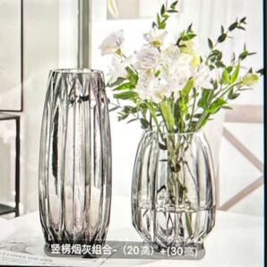 花瓶2点セット(9cmX27cm&9.5cmX20cm)新品未使用