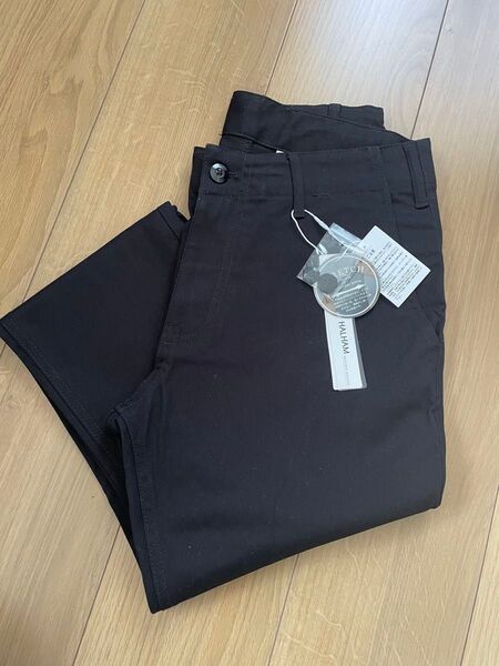 【新品】HALHAM ストレッチ パンツ M ブラック チノパン