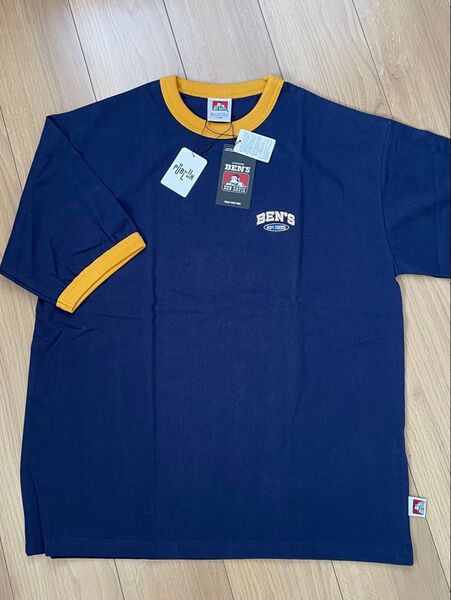 【新品】BEN DAVUS Tシャツ L ネイビー ベンデイビス 半袖 コットン
