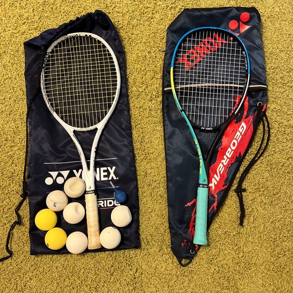 YONEX●軟式テニスラケット●GEOBREAK 70vsとAIRIDE●2つ組