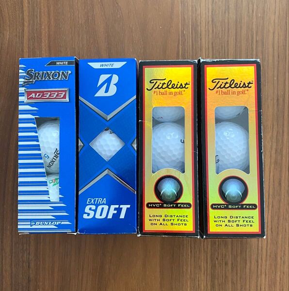 ゴルフボール セット売り12個 白色 ダンロップ ブリヂストン タイトリスト