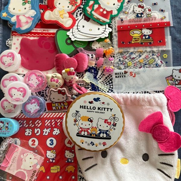 希少レアビンテージSanrio Helloキティ印鑑マットクリップなどまとめ売り