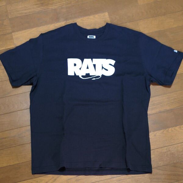 RATS Tシャツ ブラック ネイビー?Mサイズ