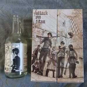 進撃の巨人 梅酒の空き瓶と箱 エルヴィン