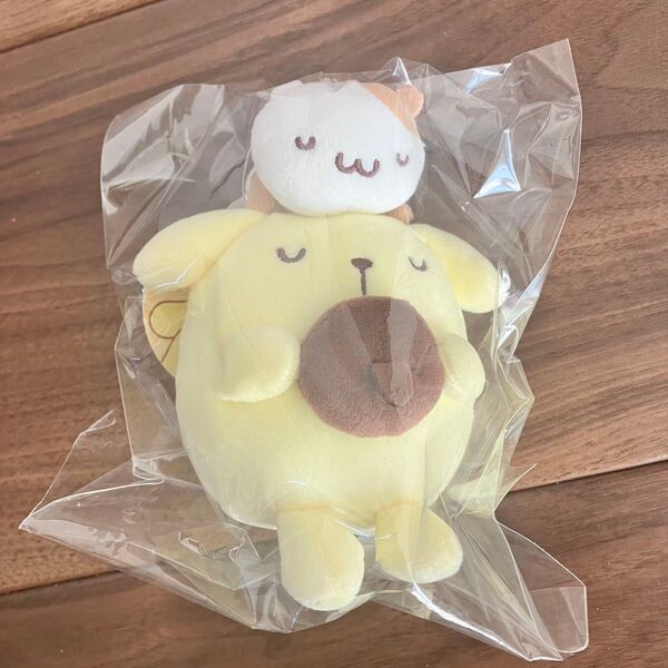 ポムポムプリン ポップアップ むにゅぐるみ すやすや キーホルダー マスコット サンリオ
