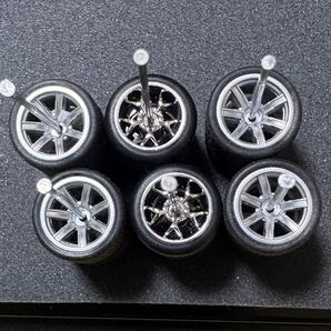 1/64ミニカー用ホイール3台分セット ホットウィール・トミカ等に NO46