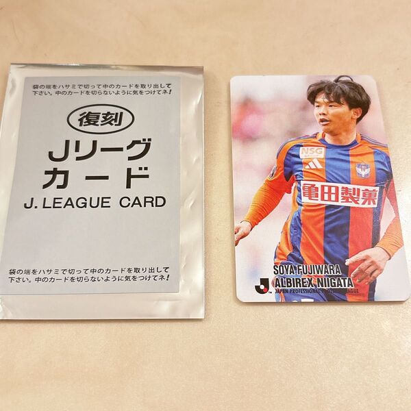 復刻 Jリーグカード アルビレックス新潟 藤原奏哉選手