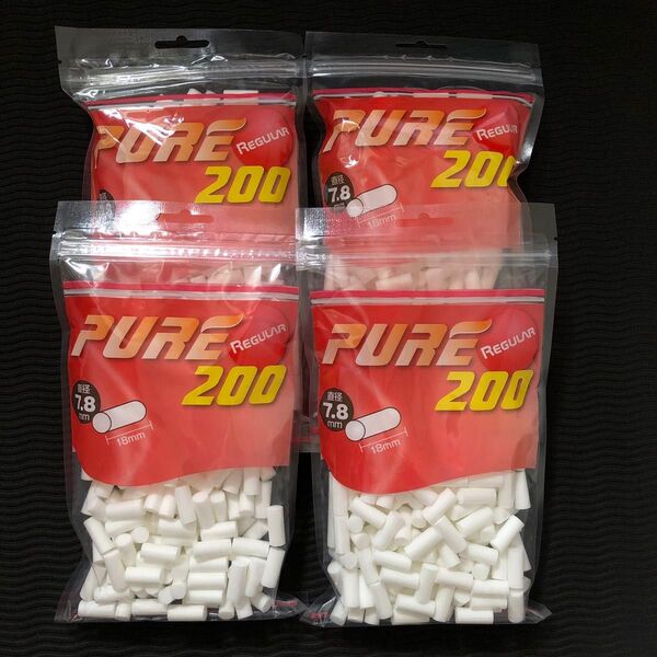 手巻きタバコフィルター PURE ピュア レギュラーフィルター 4パック