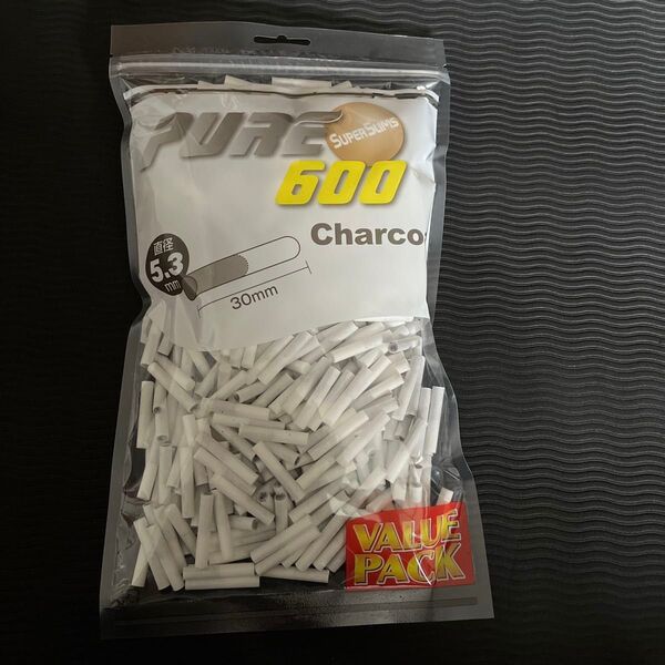 手巻きタバコフィルター PURE ピュア600 スーパースリムチャコールフィルター バリューパック