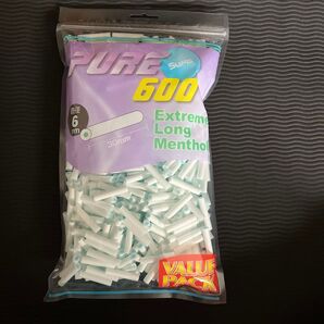 手巻きタバコフィルター PURE ピュア600 スリム エクストリームロングメンソールフィルター バリューパック
