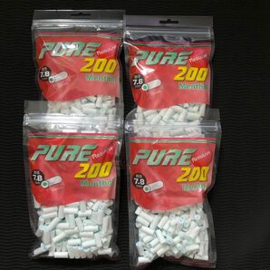 手巻きタバコフィルター PURE ピュア レギュラーメンソールフィルター 4パック