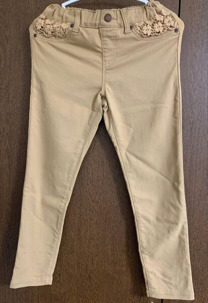 ELFINDOOL CLASSIC レースポケットパンツ ベージュ 130㎝