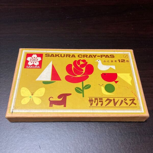 【中古品】サクラクレパス クレヨン ふとまき12色