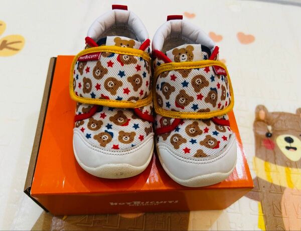 ホットビスケッツ ミキハウスmikihouse ファーストベビーシューズ14cm