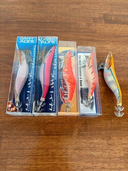 エギ 5個セット 3.5号 3号 エギング 餌木