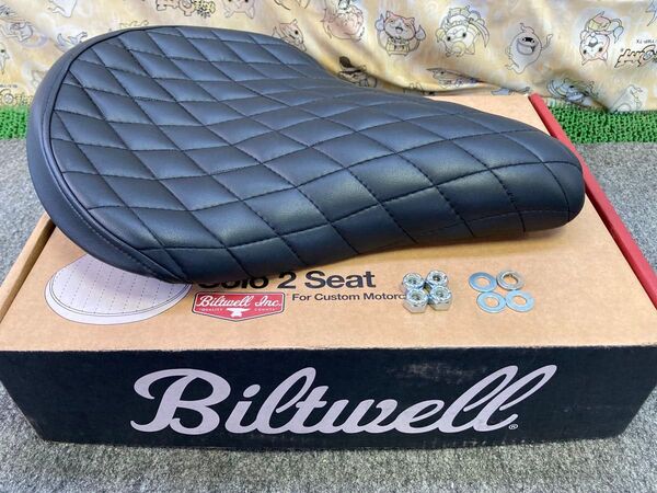 Biltwell ソロシート ブラック ダイヤモンド ビルトウェルシート バイクシート