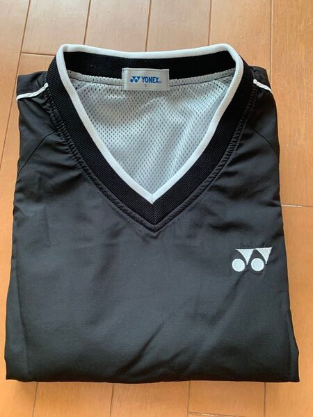 YONEX ヨネックス Vネック長袖ウェア 黒/白 バドミントン テニス