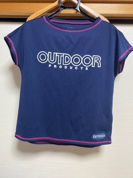 OUTDOOR PRODUCTS Tシャツ ネイビー ピンク