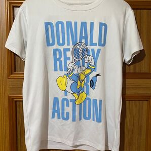 Disney ドナルドダック テニスTシャツ Mサイズ 速乾性