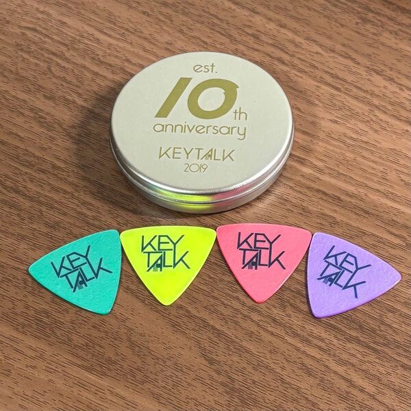 KEYTALK 10周年記念グッズ ピックセット 缶ケース付