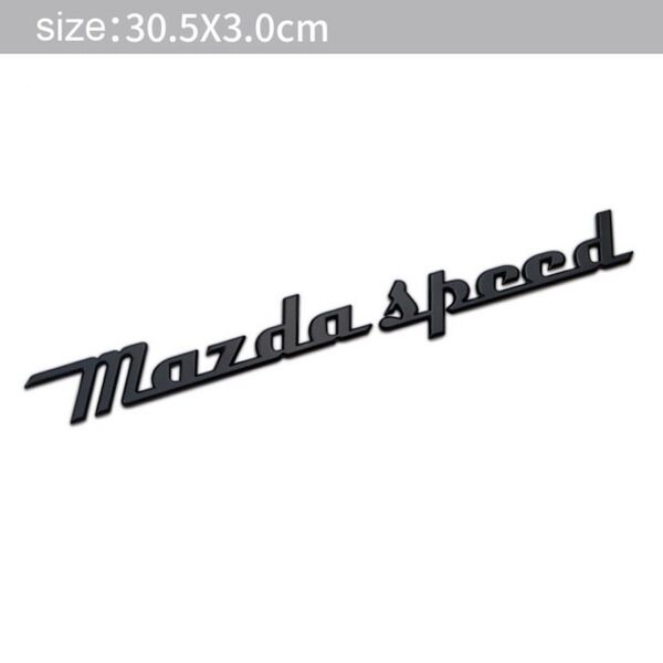 MAZDA SPEED (マツダスピード) 3D ブラック メタル レトロ エンブレム CX3 CX5 CX8 RX7 デミオ