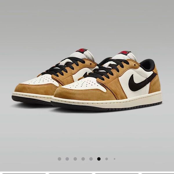 Nike AirJordan1 Low OG Rookie of the Year/Sail and Golden Harvest