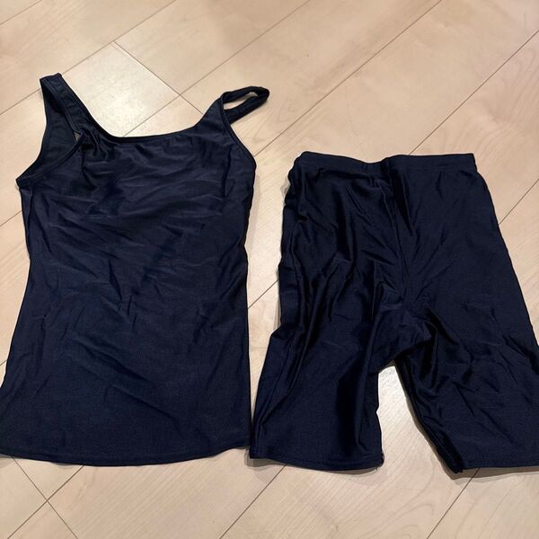スクール水着 女子 黒 ワンピースタイプ