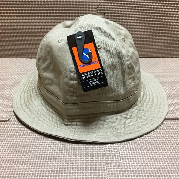 新品 ニューハッタン メトロハットのベージュ系カーキ S/M