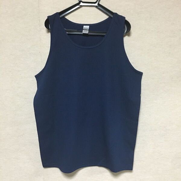 新品 GILDAN ギルダン タンクトップ ネイビー 紺 L
