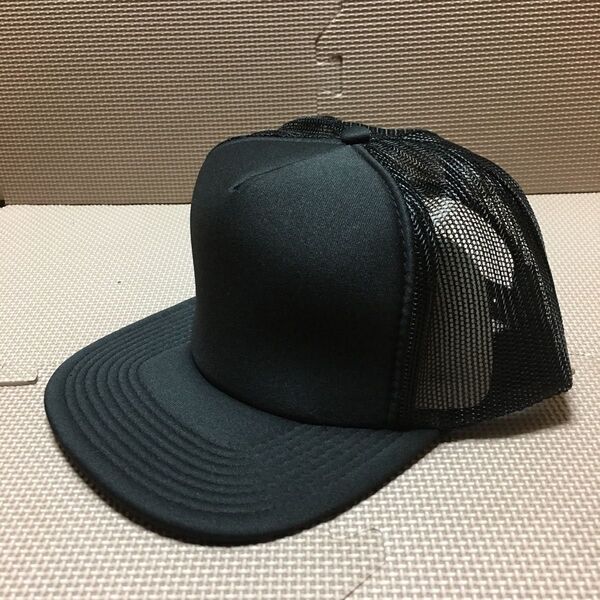 新品 OTTO フラットバイザーメッシュキャップのブラック 黒