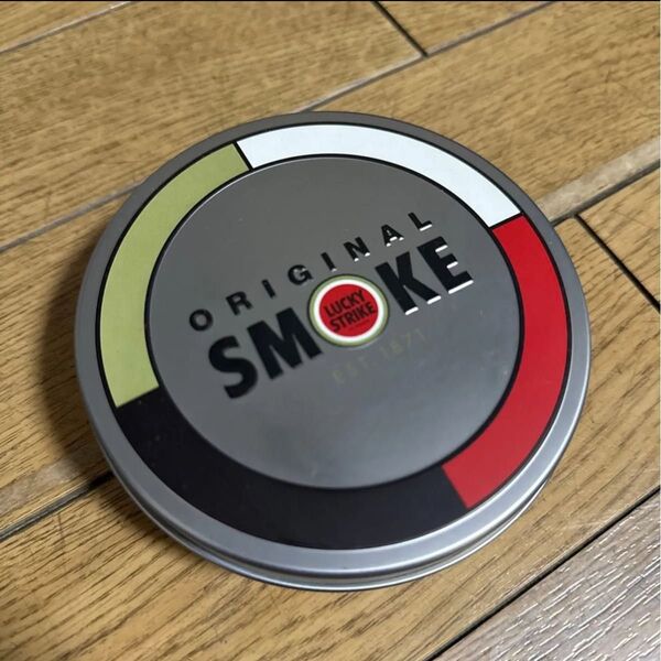 【新品・未使用】ラッキーストライク 灰皿 スチール フタ付き