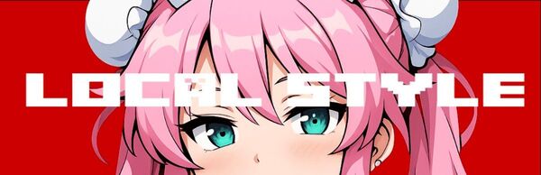 LOCAL.STYLEオリジナルボックスステッカー 視線 アニメ 美少女
