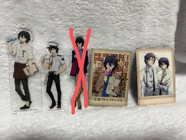 【単品購入可能】文豪ストレイドッグス 江戸川乱歩&太宰治アクスタ&カードセット