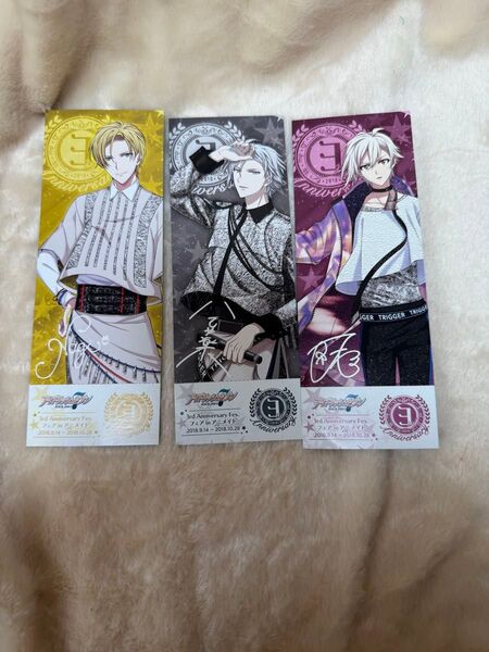【単品購入可能】アイドリッシュセブン3周年記念しおり六弥ナギ&八乙女楽&九条天セット