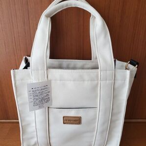 トートバッグ ショルダーバッグ 2way アイボリー