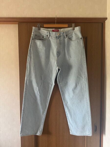 24SS Supreme Baggy Jean Washed Indigo 34