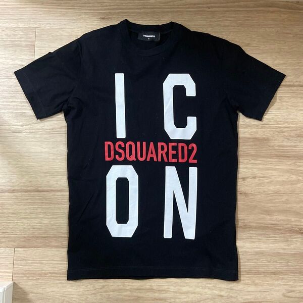 美品 正規品 DSQUARED2 ディースクエアード アイコン ICON Tシャツ ブラック
