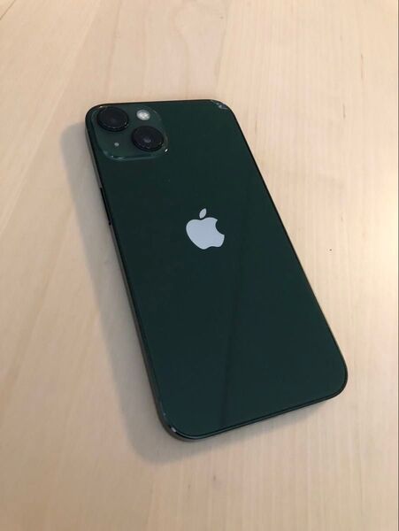 iPhone 13 256GB グリーン 傷あり バッテリー81% SIMロック解除済 SIMフリー