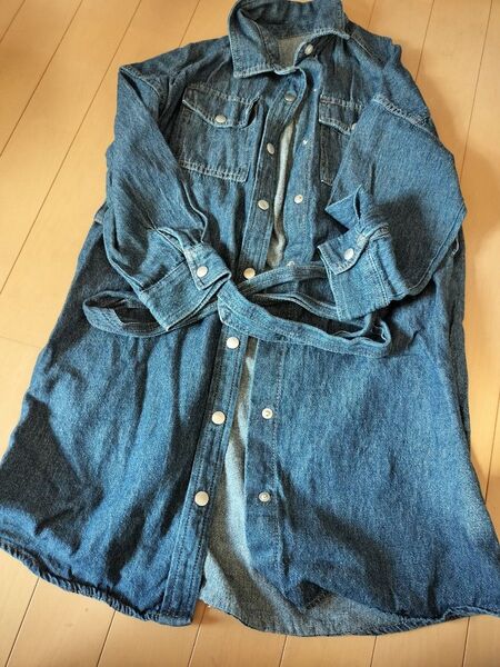シャツ ワンピース デニム 120