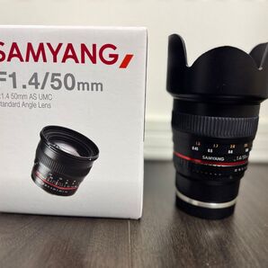 【新品同様】SAMYANG サムヤン 50mm F1.4 AS UMC ソニーE