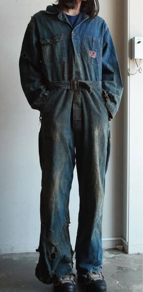 40s-50s Montgomery Ward denim coveralls