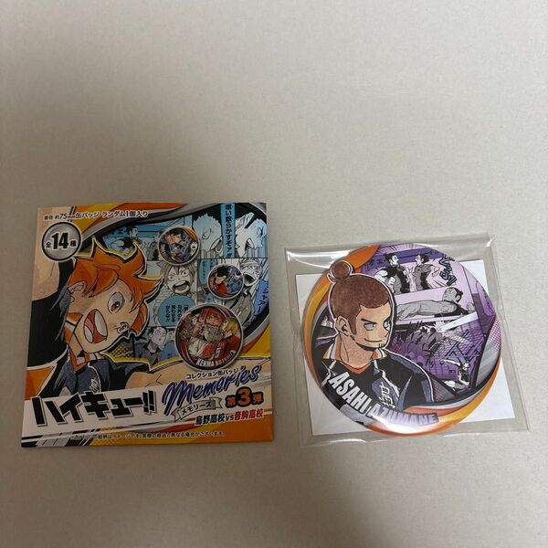 ハイキュー コレクション缶バッジ MEMORIES 第3弾 東峰