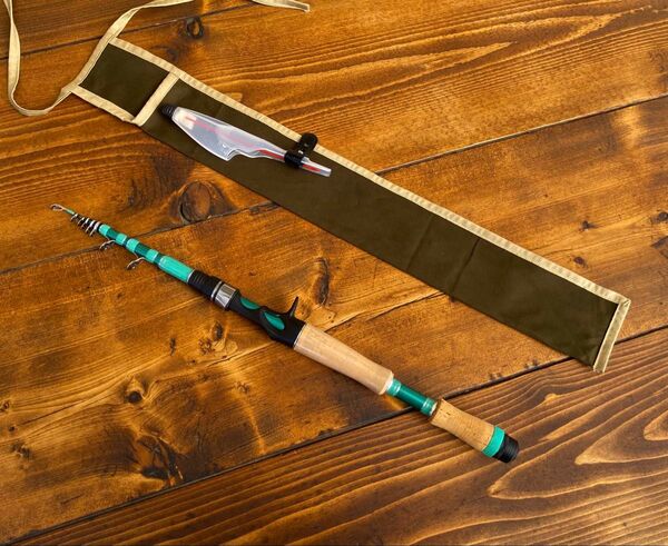ハンドメイドロッド 6ft テレスコロッド ベイトロッド Fujiガイド 180cm バスロッド バス釣り ルアーロッド