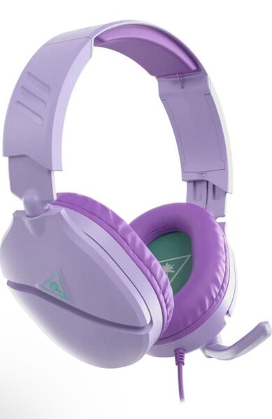TURTLE BEACH ゲーミングヘッドセット 軽量 230g 有線 3.5mm フリップミュートラベンダー