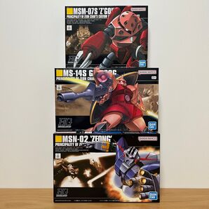 ガンプラまとめ売り 他出品おまとめ値引 HGUC 1/144 MSM-07S ズゴック(シャア専用)ジオング シャア専用ゲルググ