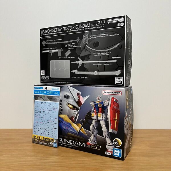ガンプラまとめ売り 他出品おまとめ値引 RG RX-78-2 ガンダム Ver.2.0 武器セット ガンダムデカールNo.84
