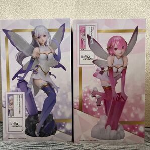 ラウンドワン限定 リゼロ ジュエルプリンセス 1/7 スケールフィギュア エミリア&ラム