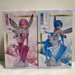 ラウンドワン限定 リゼロ ジュエルプリンセス 1/7 スケールフィギュア レム&ラム