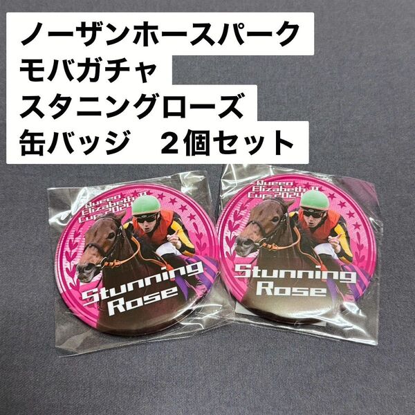 スタニングローズ 缶バッジ 2個セット ノーザンホースパーク モバガチャ ワンダーホースコレクション