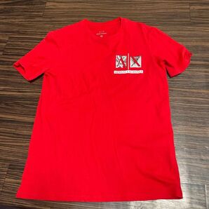 アルマーニエクスチェンジ AX アルマーニ t Tシャツ 赤 xs 本物 美品